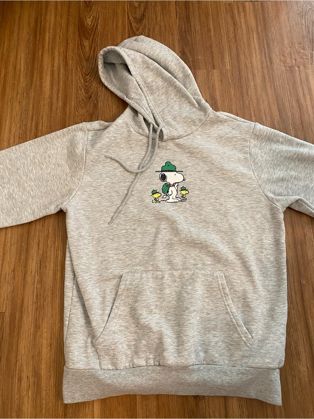 Peanuts Snoopy Scout Heather Grey Pullover Hoodie